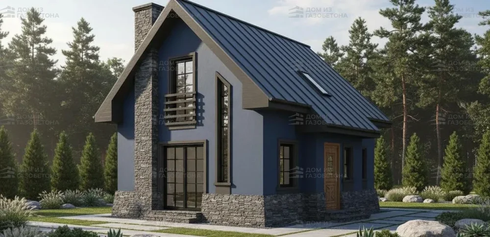 Проект Двухэтажный дом 6 на 10, 80 м2