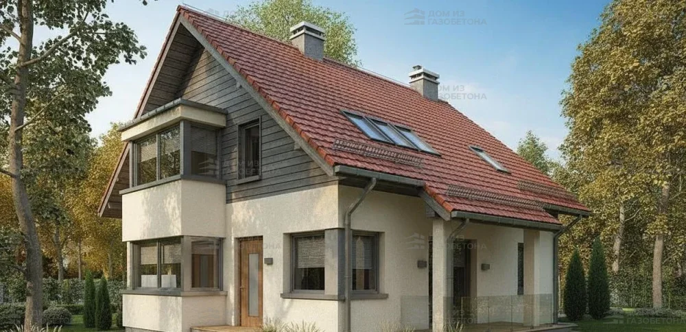 Проект Двухэтажный дом 18 на 12, 192 м2