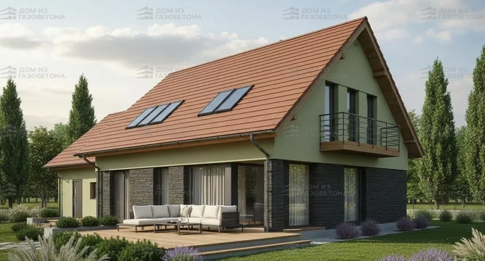 Проект Двухэтажный дом 17 на 10, 186 м2