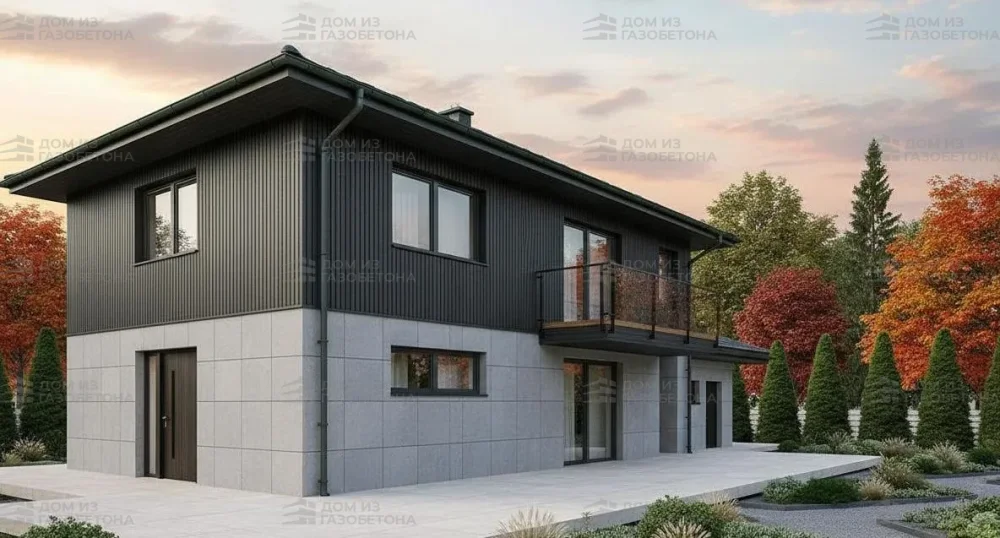 Проект Двухэтажный дом 14 на 16, 210 м2