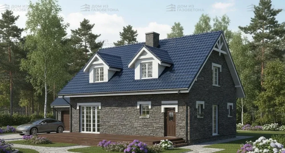 Проект Двухэтажный дом 13 на 11, 170 м2