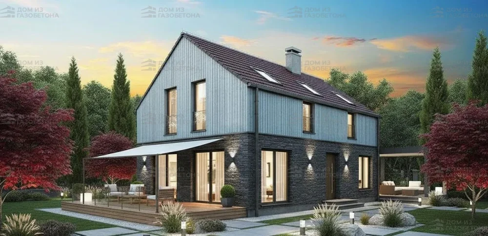 Проект Одноэтажный дом 9 на 18, 111 м2