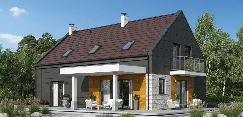 Проект Двухэтажный дом 14 на 11, 198 м2