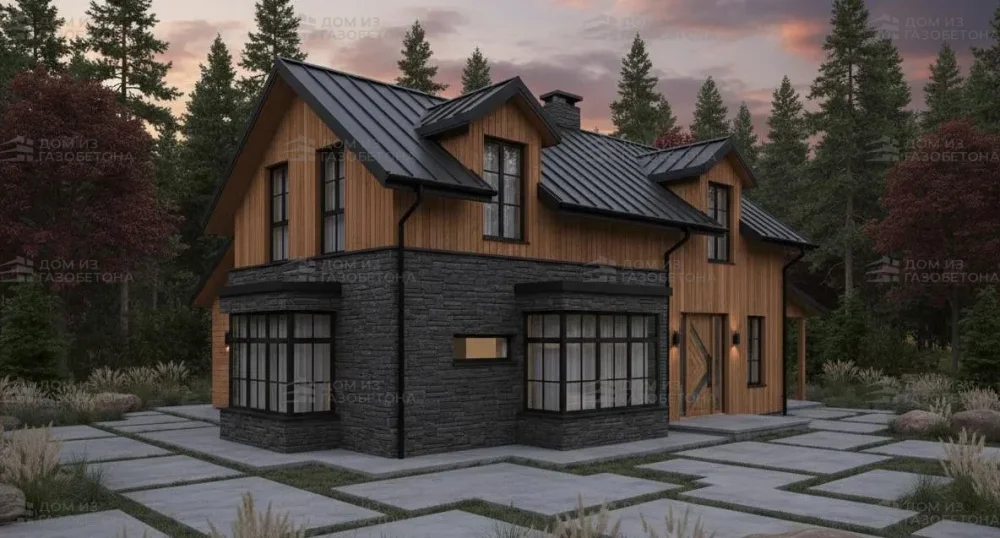 Проект Двухэтажный дом 16 на 14, 185 м2