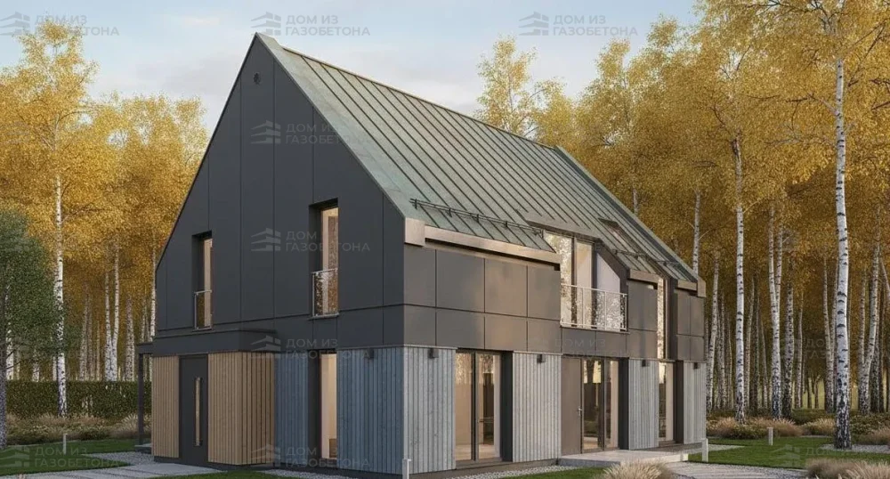 Проект Двухэтажный дом 10 на 11, 131 м2