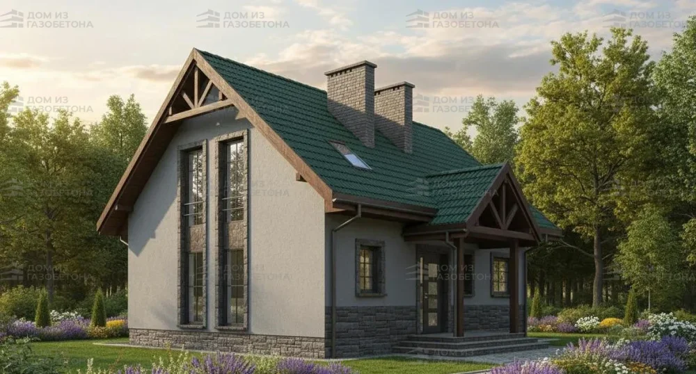 Проект Двухэтажный дом 12 на 10, 134 м2