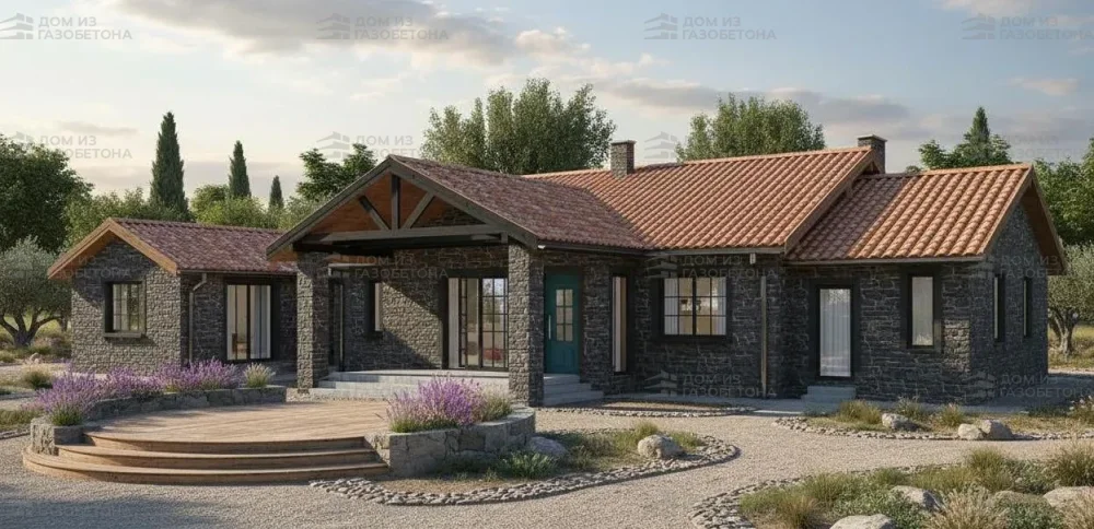 Проект Одноэтажный дом 26 на 17, 245 м2