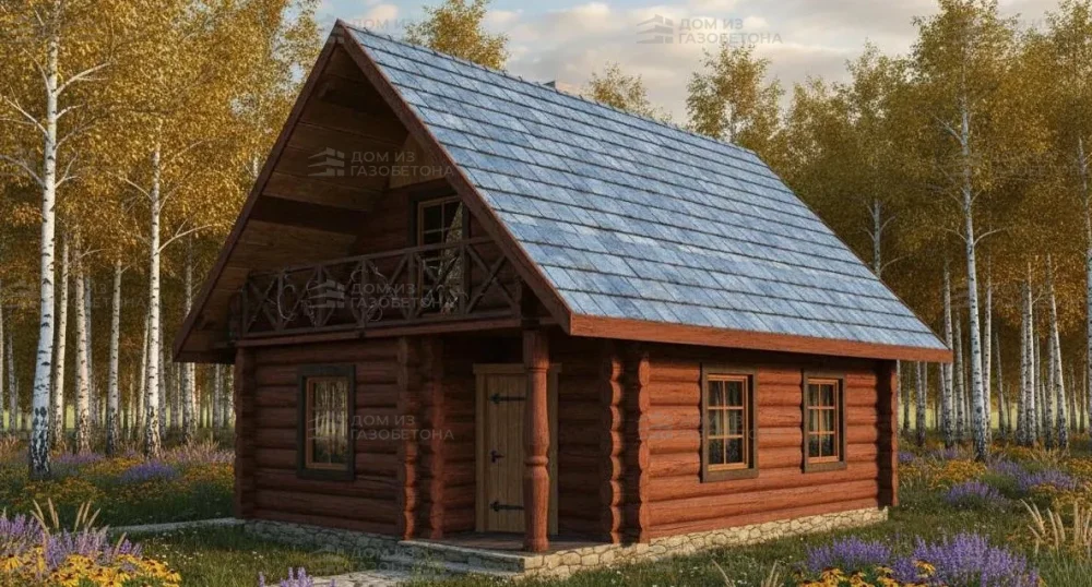 Проект Двухэтажный дом 6 на 8, 63 м2