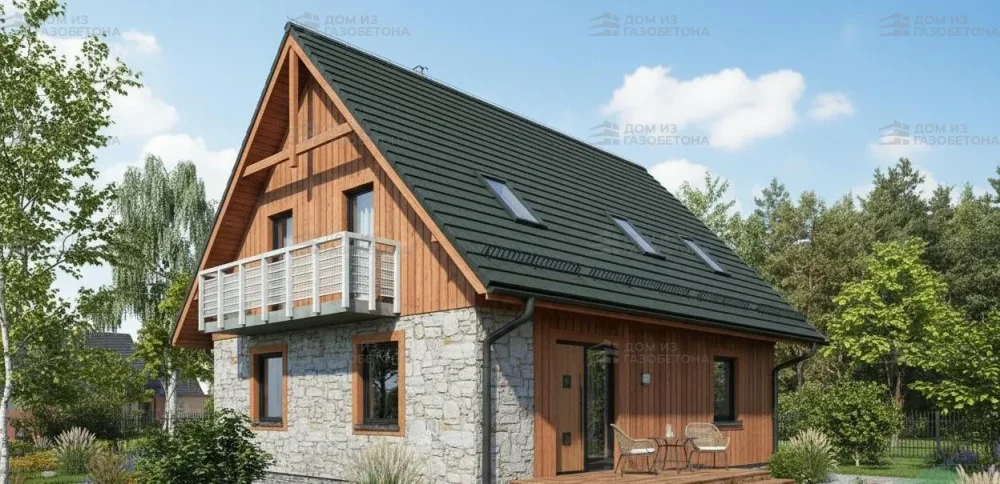 Проект Двухэтажный дом 10 на 11, 118 м2